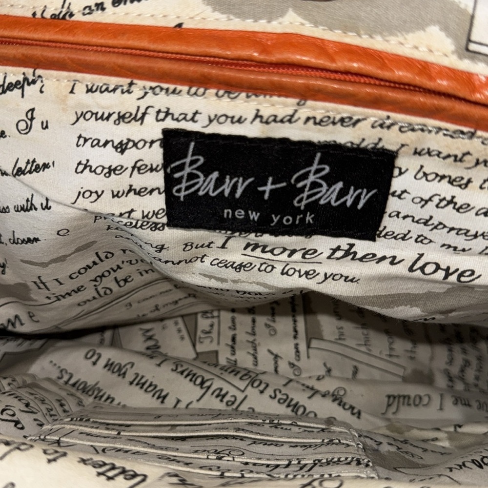 BARR + BARR New York Vibrant Orange Shoulder/Crossbody Bag - Picture 5 of 5